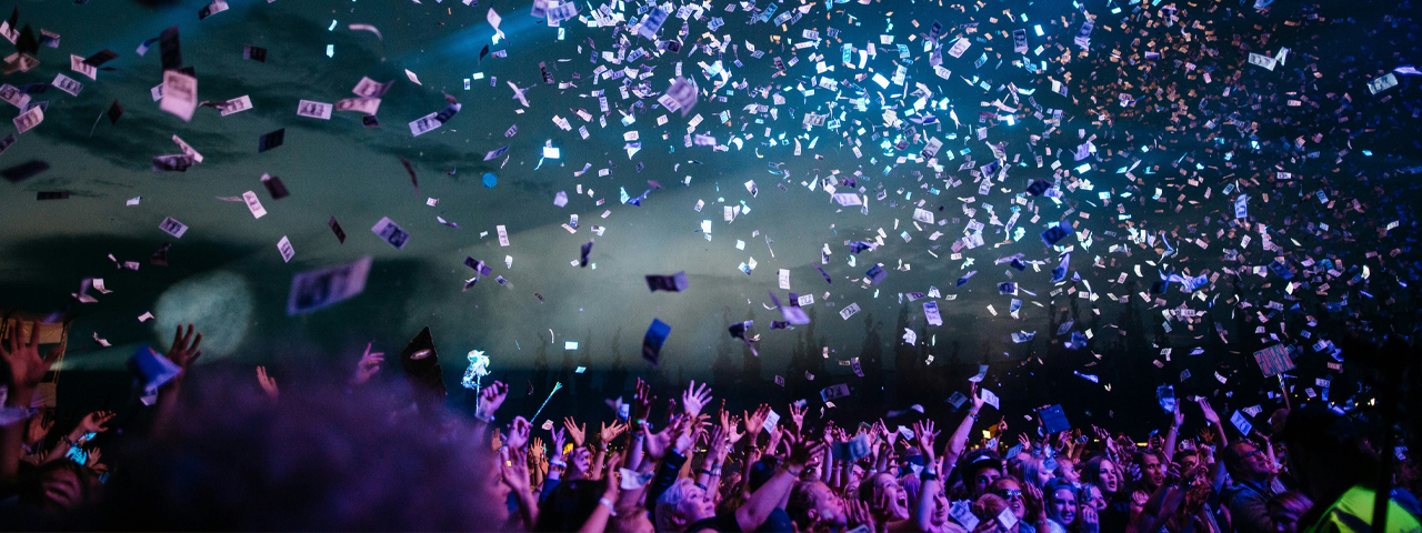 Festival mit vielen Besuchern