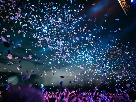 Festival mit vielen Menschen